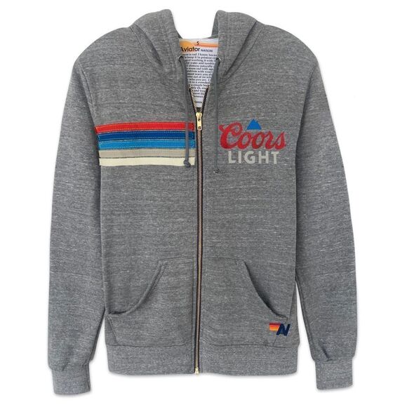 Aviator Nation Coors Light Zip Up Hoodie XS - Picture 1 of 11